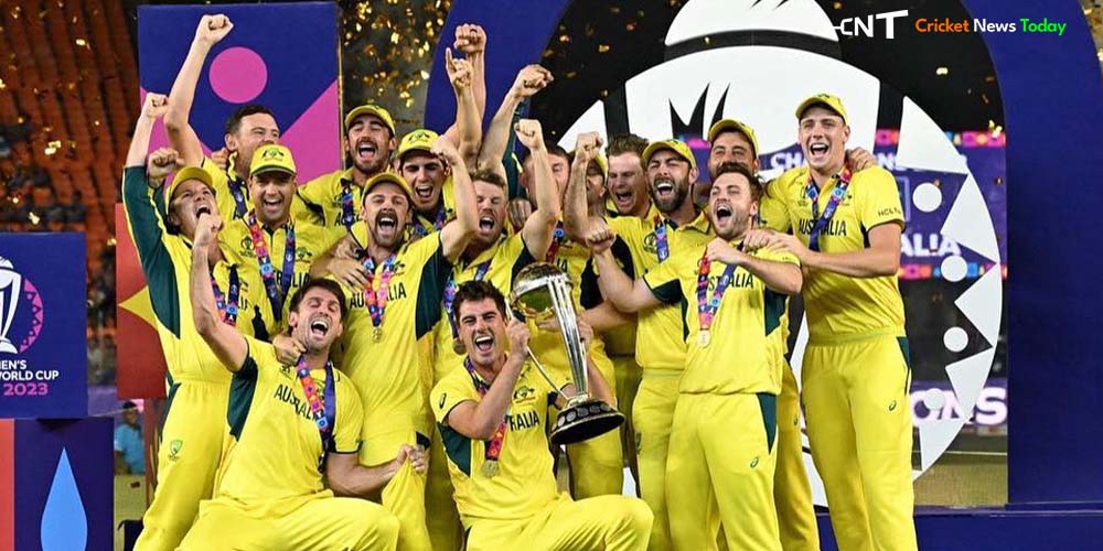 Australian Men’s Cricket Team with World Cup